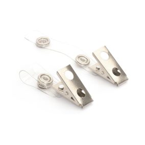   Névkártyatartó csipesz, pánttal-patenttal <100db/csom>