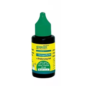Bélyegzőfesték - 25ml ZÖLD Stanger