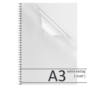   Kötészeti borító <műanyag> A3 EXTRA VASTAG - matt - 0.3mm