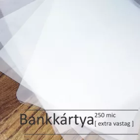Lamináló fólia - Bankkártya méret (54x86mm) 250mic