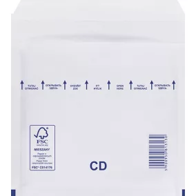 Légpárnás tasak CD-hez FEHÉR <180x165mm>