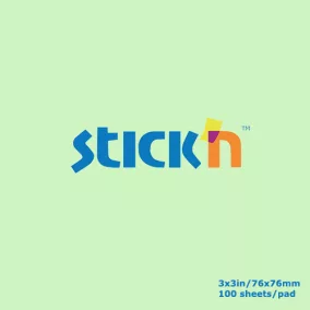 Öntapadós jegyzettömb - pasztell zöld <75x75mm>