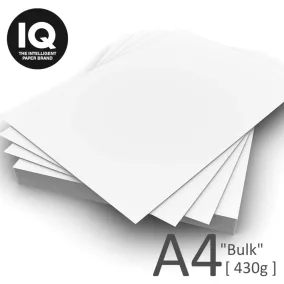   A4 430g "bulk"  papír <IQ Selection Prémium karton> - 100ív/csom