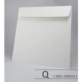   Kreatív boríték - Via Linen - pure white - Q <160x160mm>