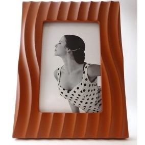 Képkeret 10x15 cm - EXKLUZÍV - Barna hullámos