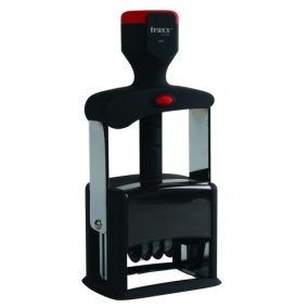   Bélyegzőház JF660 - Fekete fém dátumbélyegző - fekete tintával