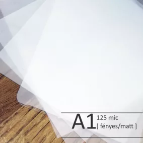   Lamináló fólia - A1 (602x847mm) 125mic - fényes/matt <25lap/csom>