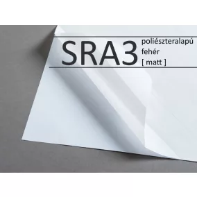   Matt (fehér), poliészteralapú lézercímke - SRA3 - euroLabels <100ív/dob>