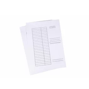 Pólyás dosszié (mappa) - A4/230g FEHÉR <25db/csom>