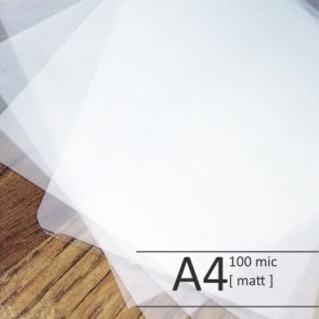 Lamináló fólia - A4 (216x303mm) 100 mic MATT