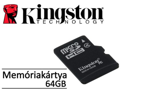 Memóriakártya MicroSDHC 64GB - Kingston Class10