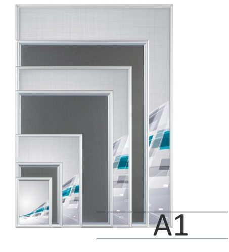 Clic Clac aluminium keret A1 /Szürke keret/ - 25mm