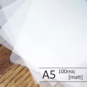   Lamináló fólia - A5 (154x216mm) 100mic MATT <Eurosupplies>