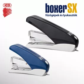 Tűzőgép -SX22- 24/6; 24/8 Fekete/Kék <ICO Boxer>