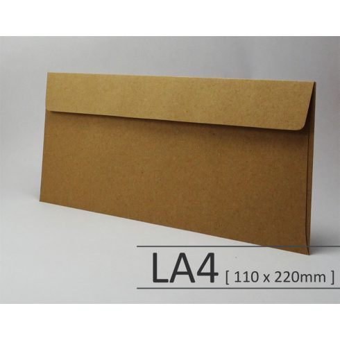 Kreatív boríték - SH Recycling - barna/szürke - LA4 <110x220mm>