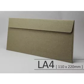   Kreatív boríték - SH Recycling - szürke/szürke - LA4 <110x220mm>